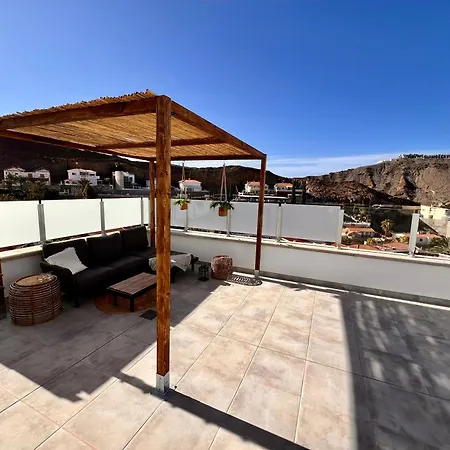 Luxury Boho Villa With Heated Pool, Rooftop And Panoramic Sea View In Amadores-2